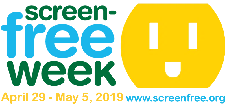 Screen free week logo with 2019 date.