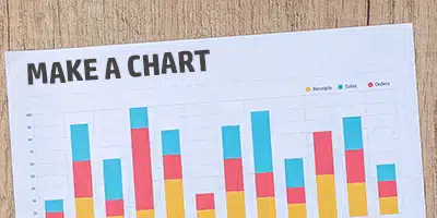 Chart in a piece of paper