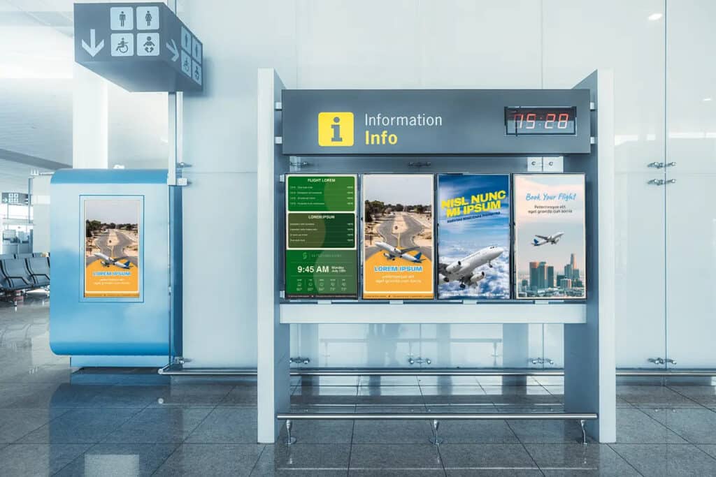 Multiple Screens Digital Signage at the office lobby.