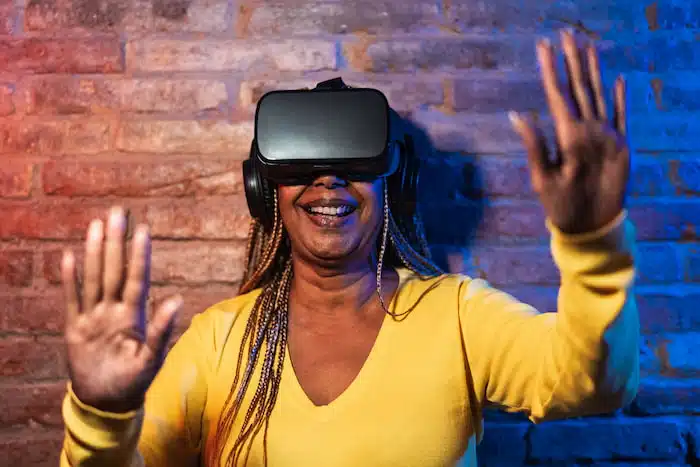woman in vr headset: XR SOLUTIONS IN CHARLOTTE, NORTH CAROLINA