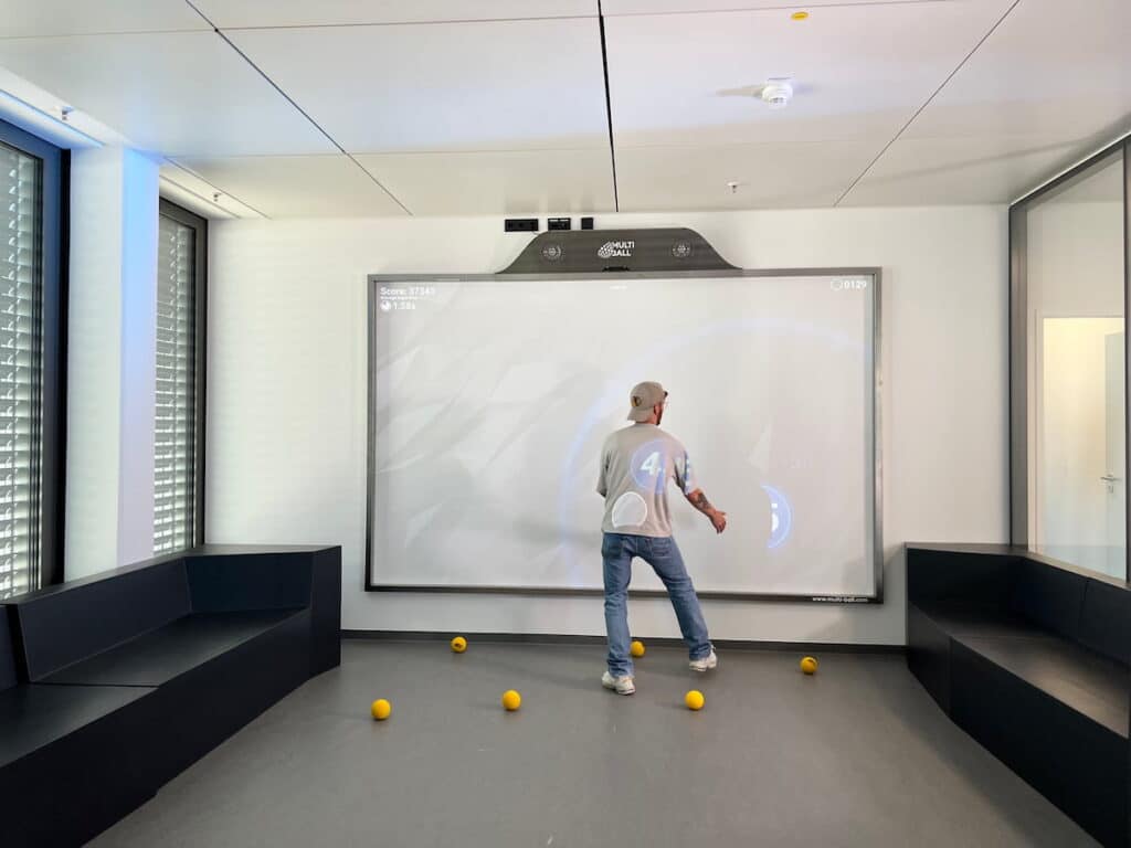 man installing an audio-visual