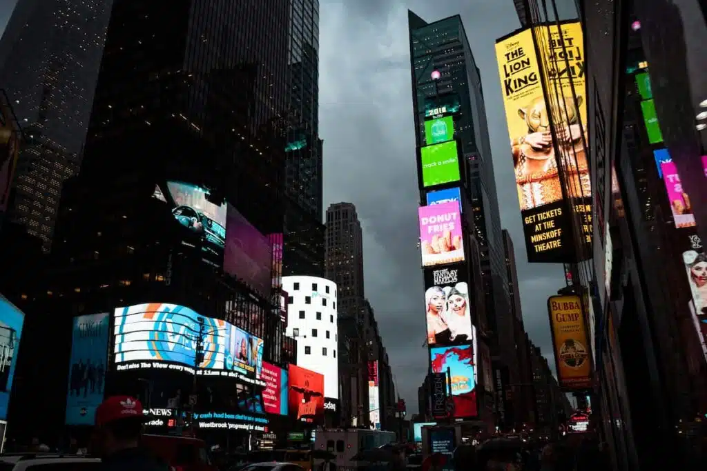 New York Timesquare DIgital SIgnages