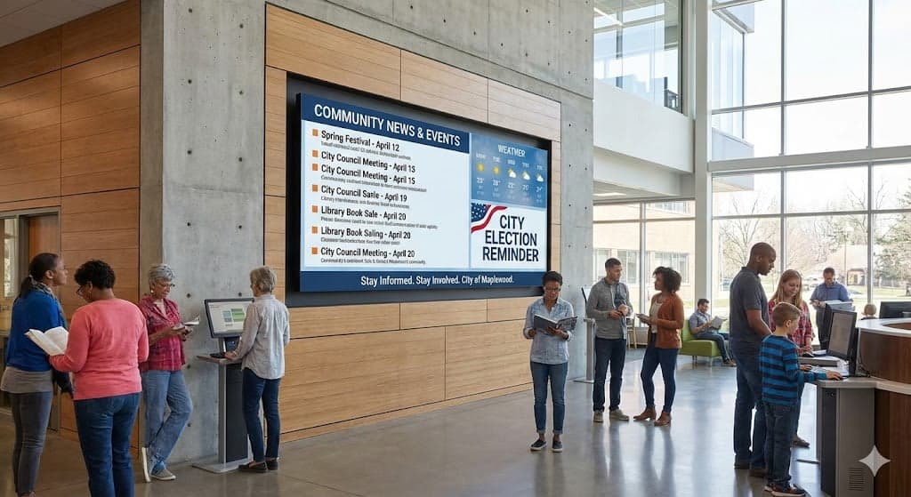 led wall on election day